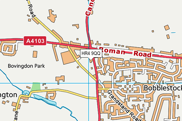 HR4 9QQ map - OS VectorMap District (Ordnance Survey)
