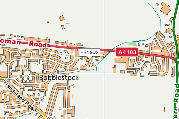 HR4 9QS map - OS VectorMap District (Ordnance Survey)