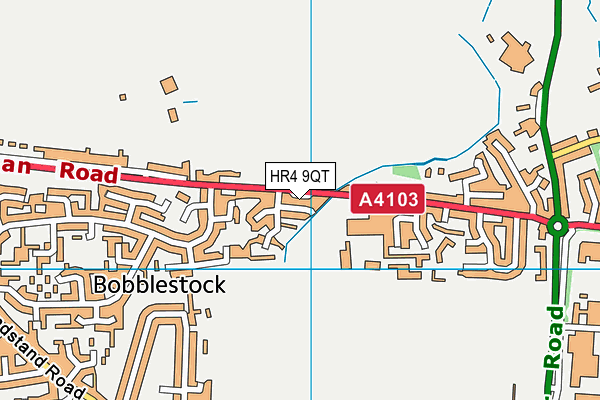 HR4 9QT map - OS VectorMap District (Ordnance Survey)