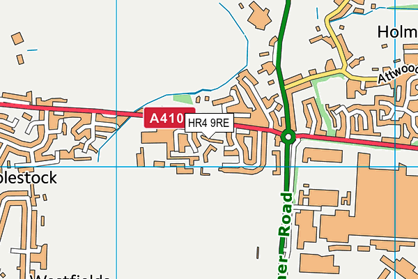 HR4 9RE map - OS VectorMap District (Ordnance Survey)