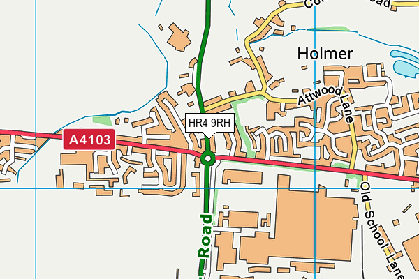 HR4 9RH map - OS VectorMap District (Ordnance Survey)