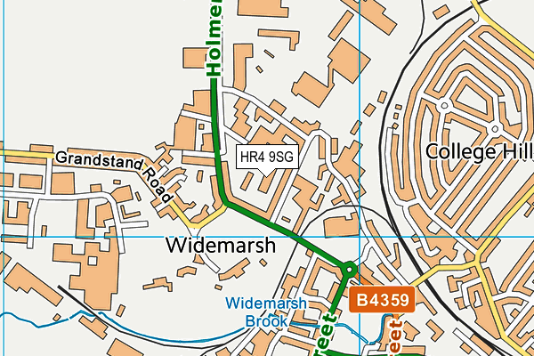 HR4 9SG map - OS VectorMap District (Ordnance Survey)