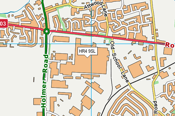 HR4 9SL map - OS VectorMap District (Ordnance Survey)