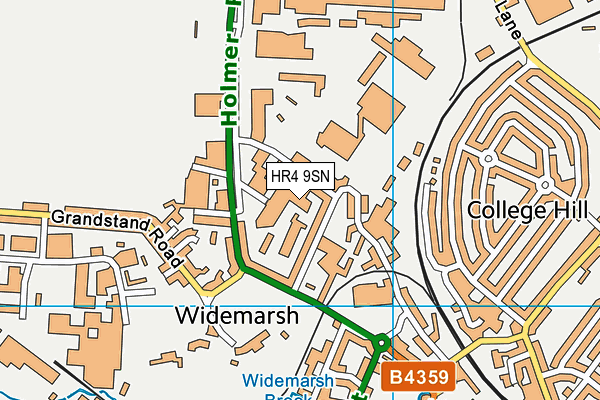 HR4 9SN map - OS VectorMap District (Ordnance Survey)