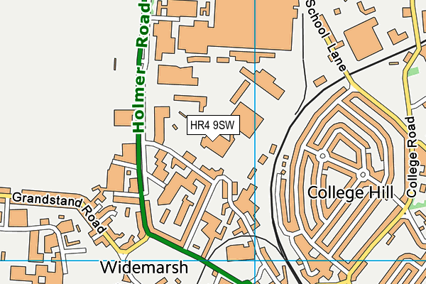 HR4 9SW map - OS VectorMap District (Ordnance Survey)