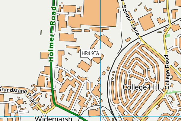 HR4 9TA map - OS VectorMap District (Ordnance Survey)