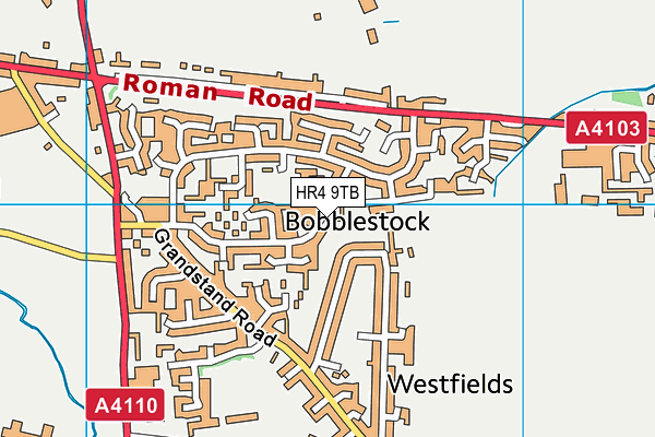 HR4 9TB map - OS VectorMap District (Ordnance Survey)