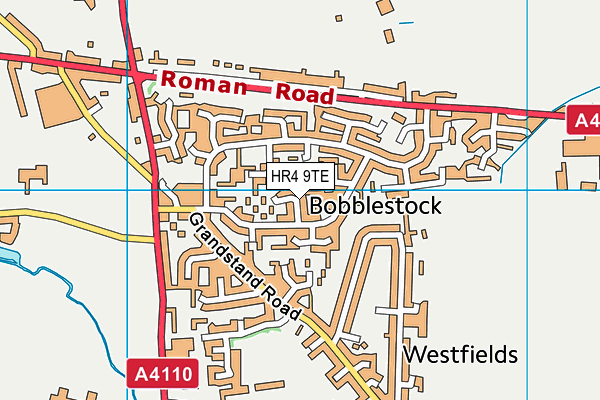 HR4 9TE map - OS VectorMap District (Ordnance Survey)