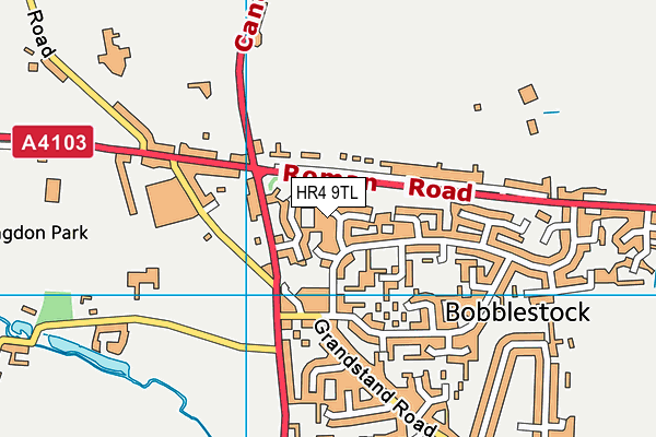 HR4 9TL map - OS VectorMap District (Ordnance Survey)