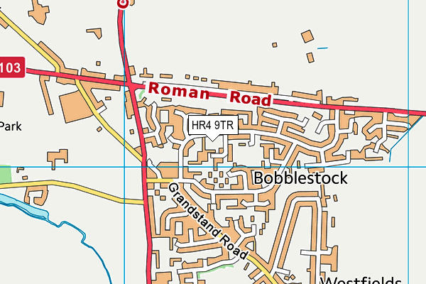 HR4 9TR map - OS VectorMap District (Ordnance Survey)