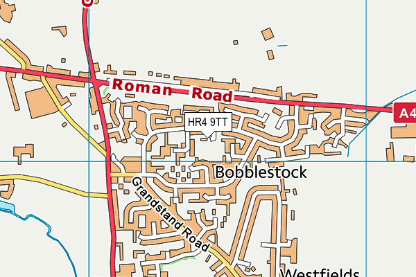 HR4 9TT map - OS VectorMap District (Ordnance Survey)