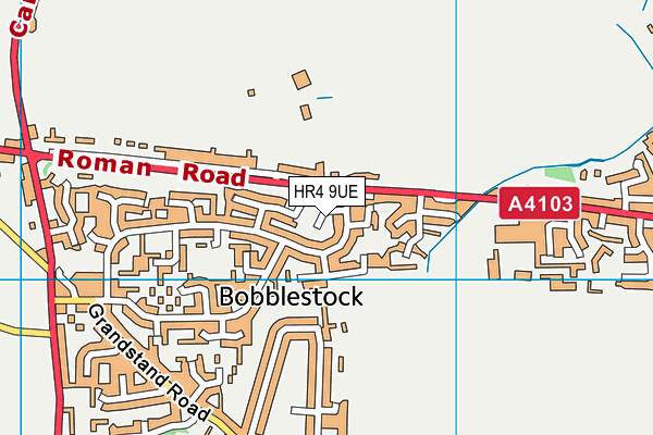 HR4 9UE map - OS VectorMap District (Ordnance Survey)