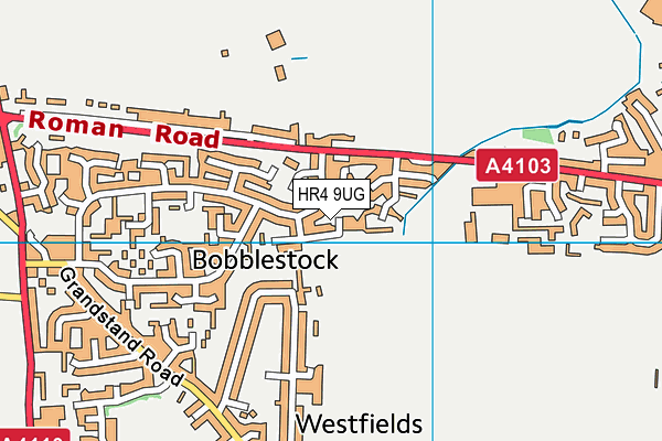 HR4 9UG map - OS VectorMap District (Ordnance Survey)