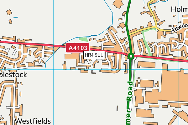 HR4 9UL map - OS VectorMap District (Ordnance Survey)