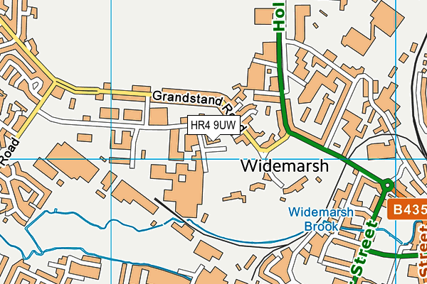 HR4 9UW map - OS VectorMap District (Ordnance Survey)