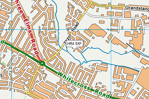 HR4 9XF map - OS VectorMap District (Ordnance Survey)