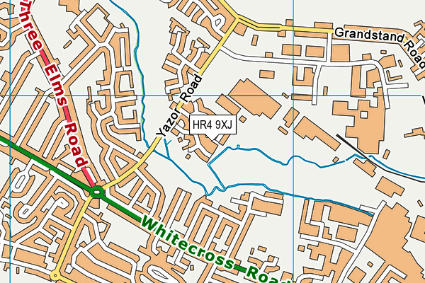 HR4 9XJ map - OS VectorMap District (Ordnance Survey)