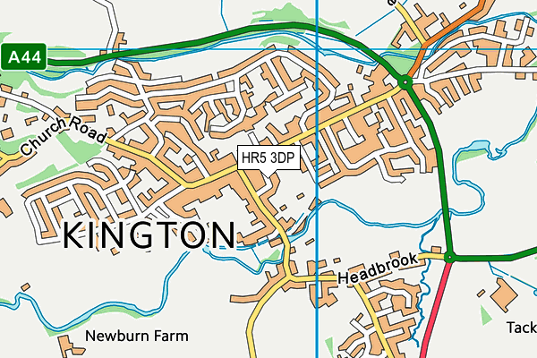 Map of KINGTON CHIROPRACTIC LIMITED at district scale