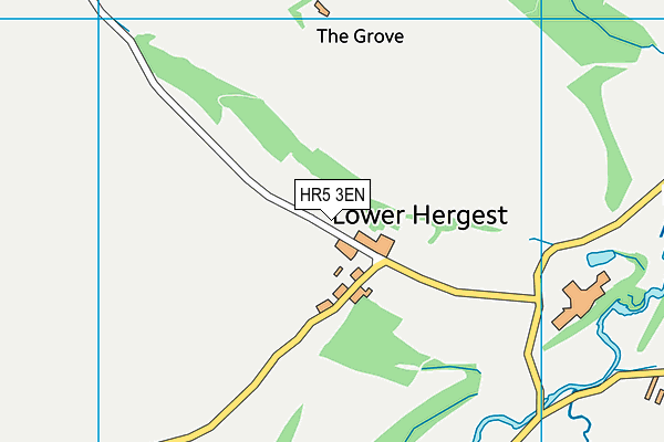 HR5 3EN map - OS VectorMap District (Ordnance Survey)