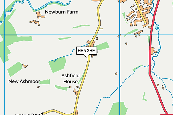 HR5 3HE map - OS VectorMap District (Ordnance Survey)