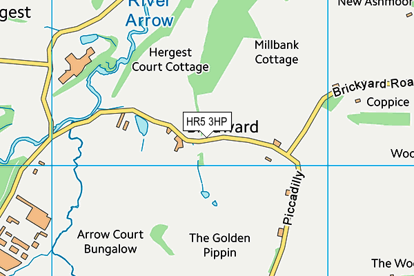 HR5 3HP map - OS VectorMap District (Ordnance Survey)