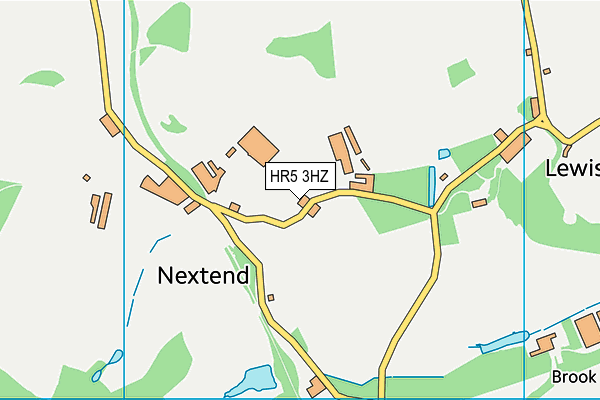 HR5 3HZ map - OS VectorMap District (Ordnance Survey)