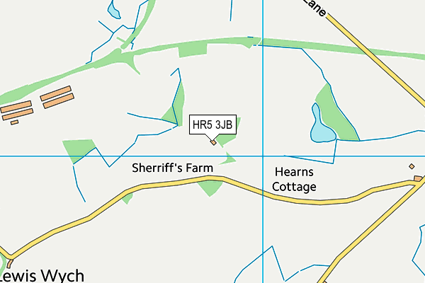 HR5 3JB map - OS VectorMap District (Ordnance Survey)