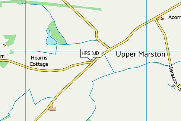 HR5 3JD map - OS VectorMap District (Ordnance Survey)