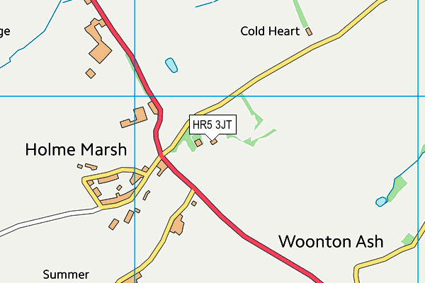 HR5 3JT map - OS VectorMap District (Ordnance Survey)