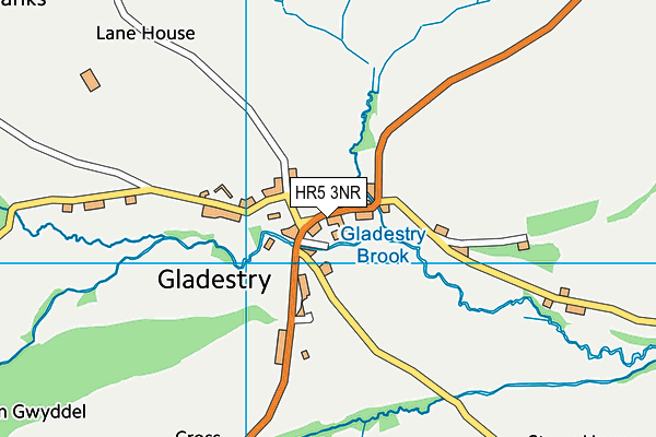 Gladestry C.I.W. School map (HR5 3NR) - OS VectorMap District (Ordnance Survey)