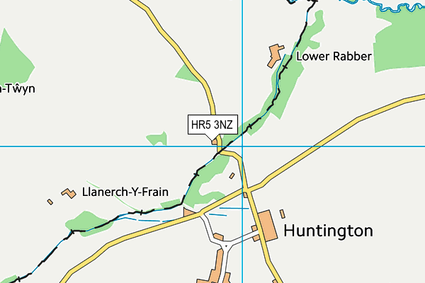 HR5 3NZ map - OS VectorMap District (Ordnance Survey)