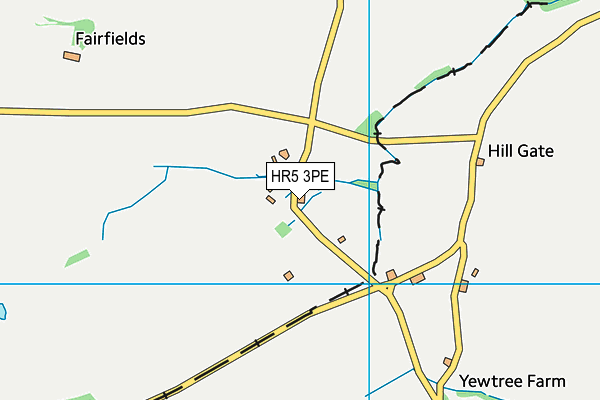 HR5 3PE map - OS VectorMap District (Ordnance Survey)