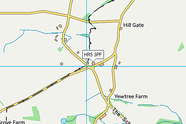 HR5 3PF map - OS VectorMap District (Ordnance Survey)