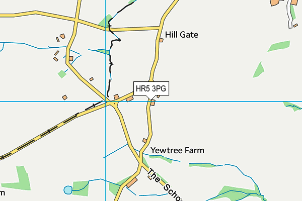 HR5 3PG map - OS VectorMap District (Ordnance Survey)