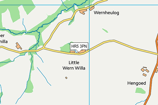 HR5 3PN map - OS VectorMap District (Ordnance Survey)