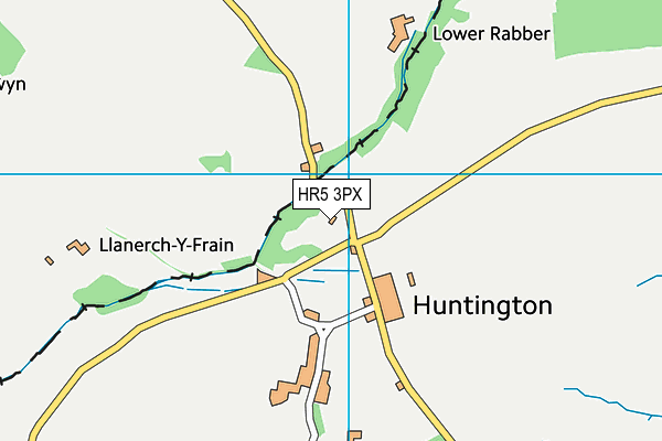 HR5 3PX map - OS VectorMap District (Ordnance Survey)