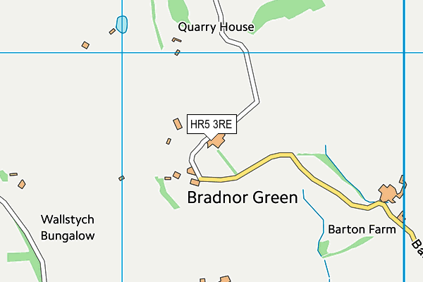 Kington Golf Club map (HR5 3RE) - OS VectorMap District (Ordnance Survey)