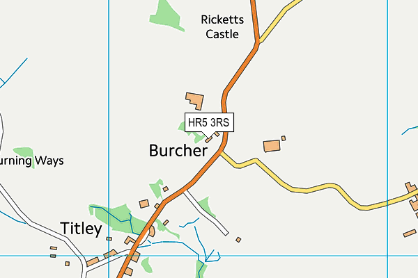 HR5 3RS map - OS VectorMap District (Ordnance Survey)