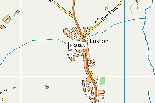 Luston Primary School map (HR6 0EA) - OS VectorMap District (Ordnance Survey)