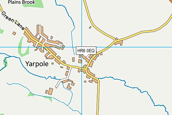 HR6 0EQ map - OS VectorMap District (Ordnance Survey)
