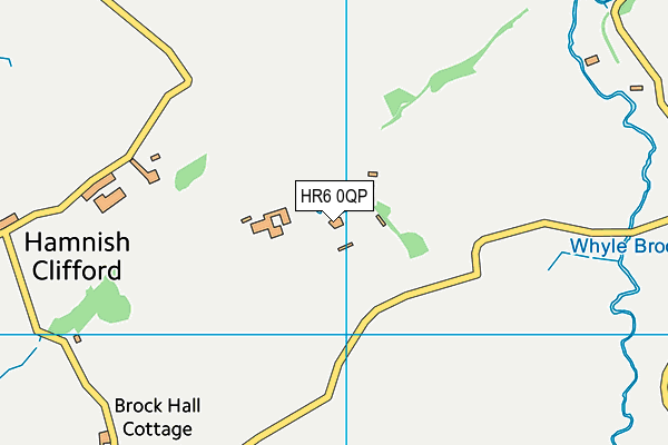 HR6 0QP map - OS VectorMap District (Ordnance Survey)