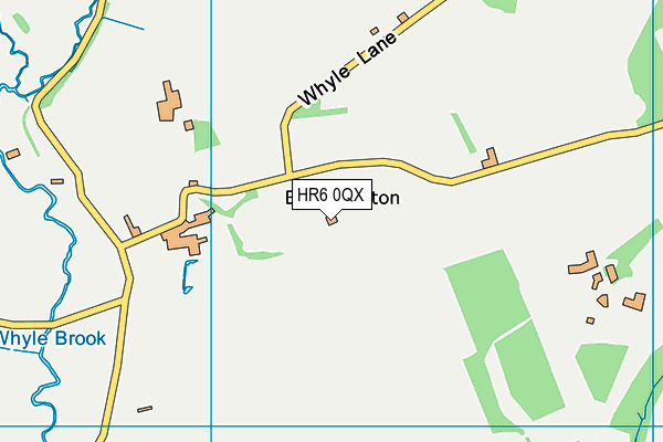 HR6 0QX map - OS VectorMap District (Ordnance Survey)
