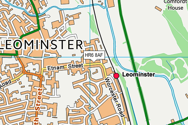 Map of LEOMINSTER OAK & TIMBER FRAMING LTD at district scale