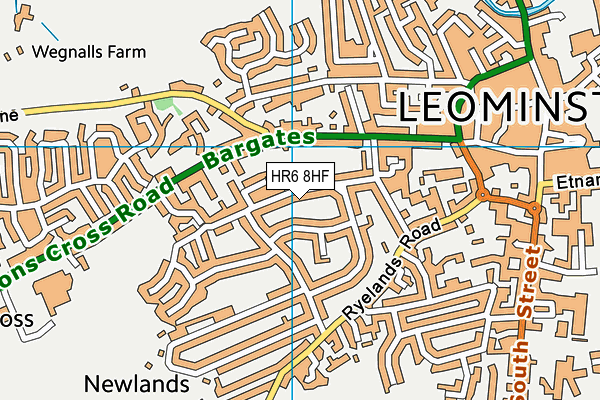 Map of THE BEAUTY SUITE LEOMINSTER LTD at district scale