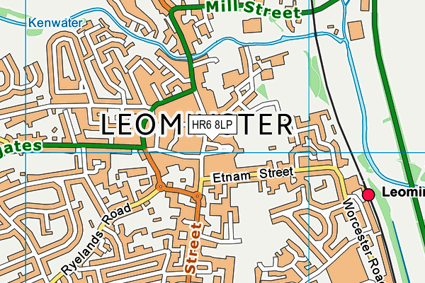 HR6 8LP map - OS VectorMap District (Ordnance Survey)