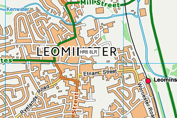 HR6 8LR map - OS VectorMap District (Ordnance Survey)