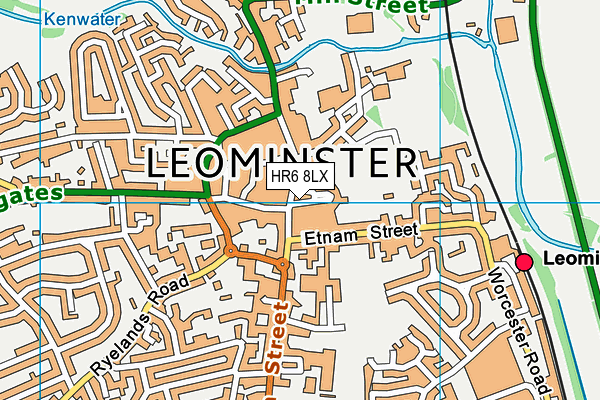 HR6 8LX map - OS VectorMap District (Ordnance Survey)