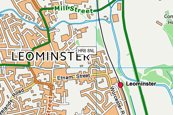 Map of THE LEOMINSTER PAVILION COMMUNITY INTEREST COMPANY at district scale