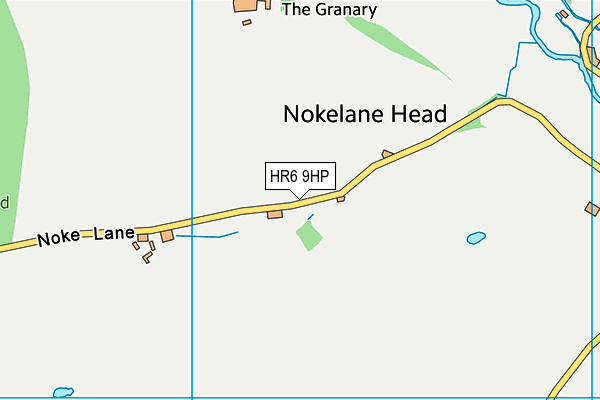 HR6 9HP map - OS VectorMap District (Ordnance Survey)