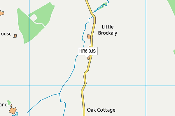 HR6 9JS map - OS VectorMap District (Ordnance Survey)